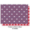 Patriotic Fleur de Lis Wrapping Paper Sheet - Double Sided - Front