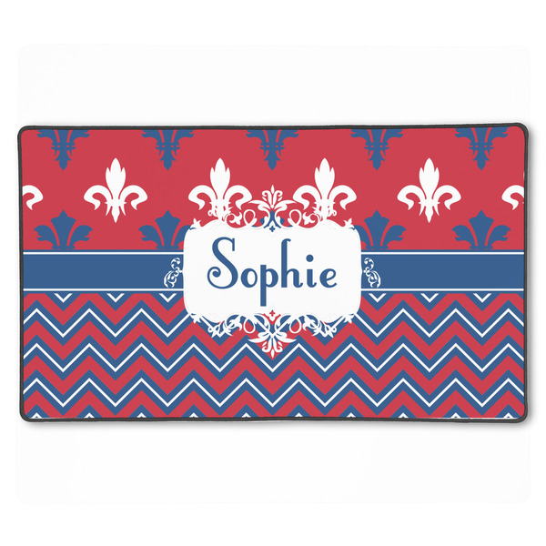 Custom Patriotic Fleur de Lis XXL Gaming Mouse Pad - 24" x 14" (Personalized)