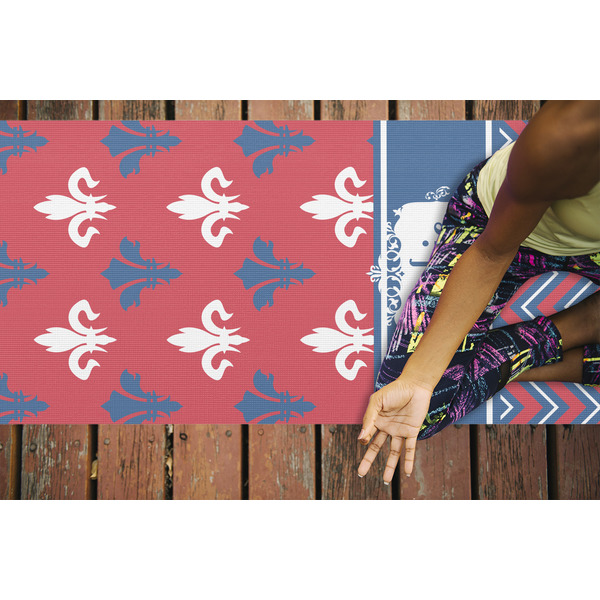 Patriotic Fleur de Lis Yoga Mats - LIFESTYLE