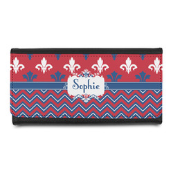 Patriotic Fleur de Lis Leatherette Ladies Wallet (Personalized)