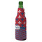 Patriotic Fleur de Lis Zipper Bottle Cooler - ANGLE (bottle)