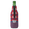 Patriotic Fleur de Lis Zipper Bottle Cooler - BACK (bottle)