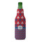 Patriotic Fleur de Lis Zipper Bottle Cooler - FRONT (bottle)