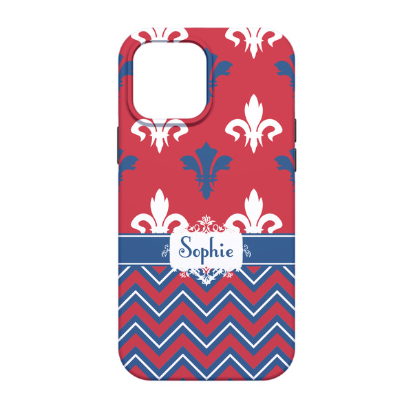 Patriotic Fleur de Lis iPhone 13 Pro Tough Case - Back