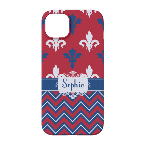 Patriotic Fleur de Lis iPhone 14 Case - Back