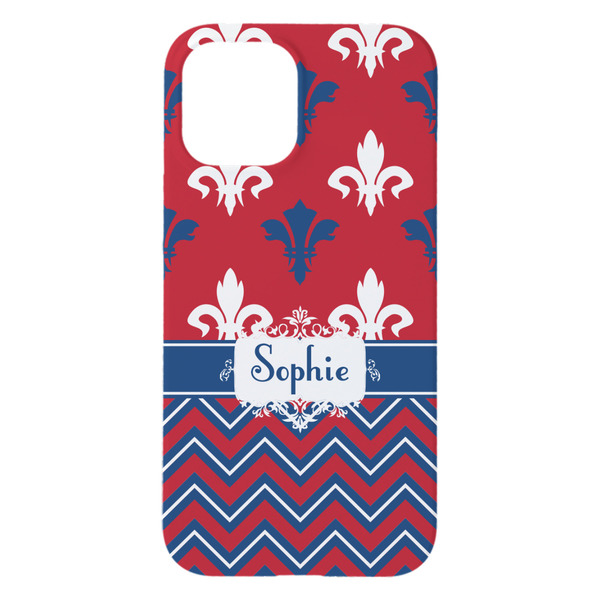 Patriotic Fleur de Lis iPhone 15 Pro Max Case - Back