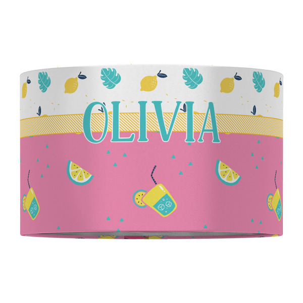 Summer Lemonade 12" Drum Lampshade - FRONT (Fabric)