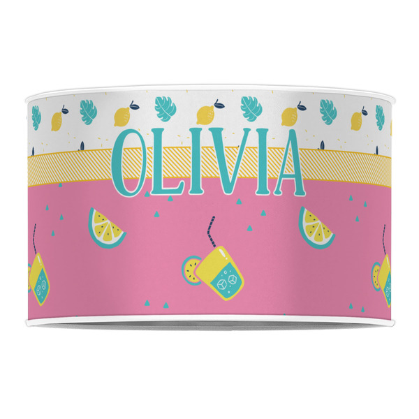 Summer Lemonade 12" Drum Lampshade - FRONT (Poly Film)