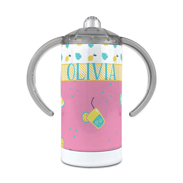 Custom Summer Lemonade 12 oz Stainless Steel Sippy Cup (Personalized)