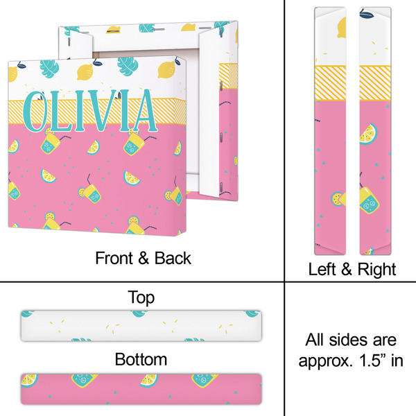 Summer Lemonade 12x12 - Canvas Print - Approval