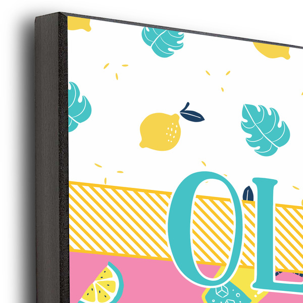 Summer Lemonade 12x12 Wood Print - Closeup