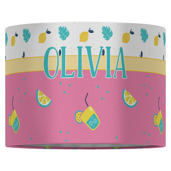Summer Lemonade 16" Drum Lampshade - FRONT (Fabric)