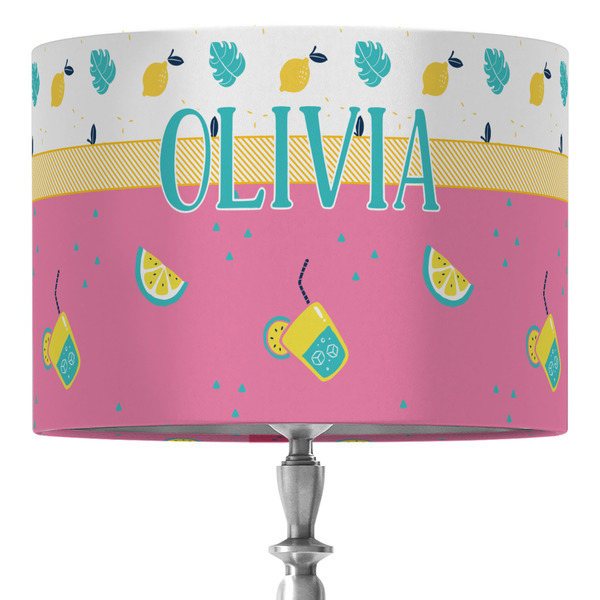 Custom Summer Lemonade 16" Drum Lamp Shade - Fabric (Personalized)