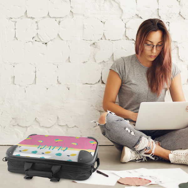 Summer Lemonade 18" Laptop Briefcase - LIFESTYLE