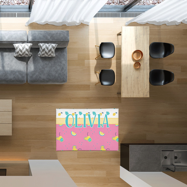 Summer Lemonade 2'x3' Indoor Area Rugs - IN CONTEXT