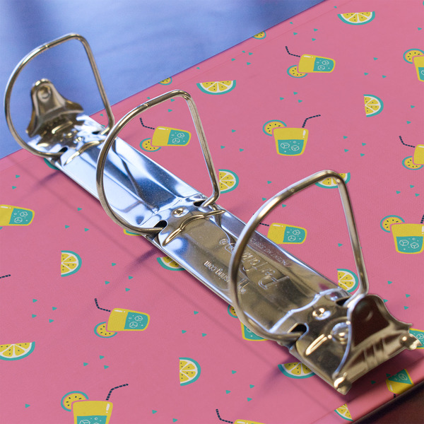 Summer Lemonade 3 Ring Binders - Full Wrap - 2" - DETAIL