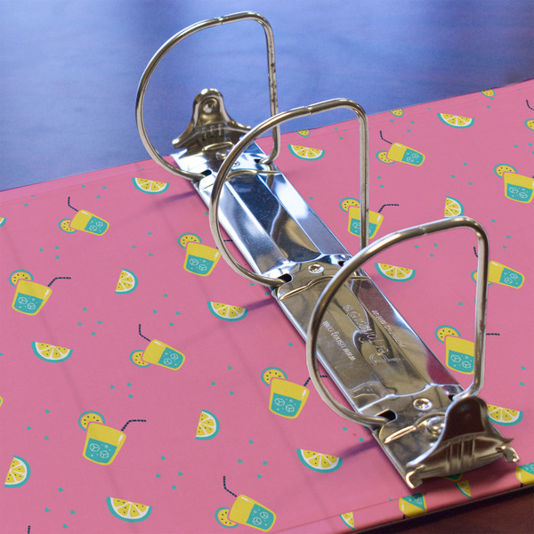 Summer Lemonade 3 Ring Binders - Full Wrap - 3" - DETAIL