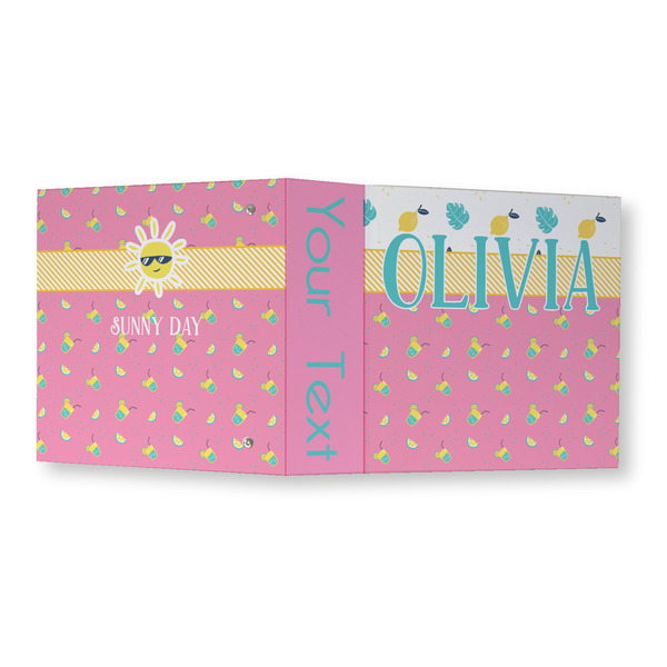 Summer Lemonade 3 Ring Binders - Full Wrap - 3" - OPEN OUTSIDE