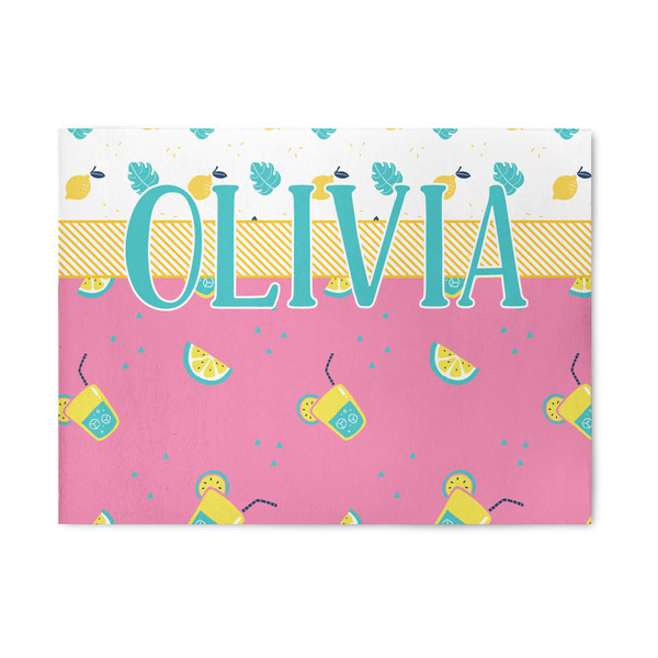 Custom Summer Lemonade Area Rug (Personalized)