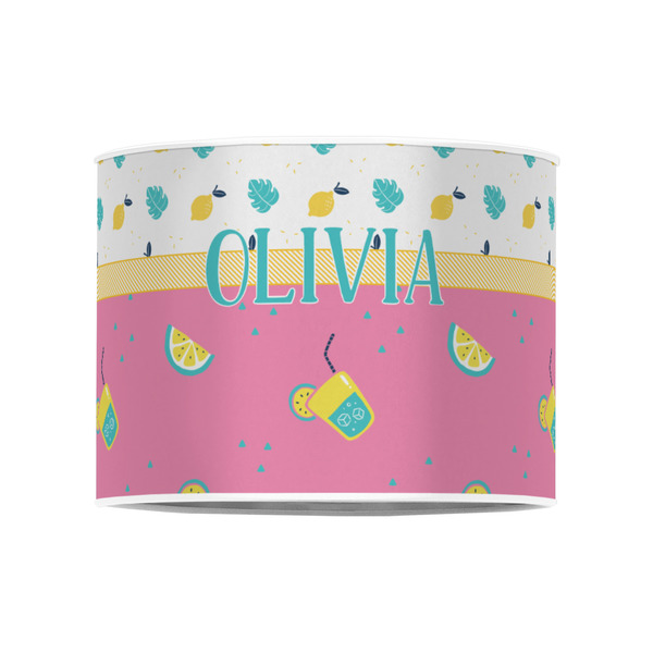 Summer Lemonade 8" Drum Lampshade - FRONT (Poly Film)