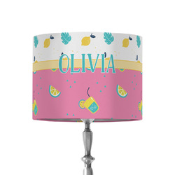 Summer Lemonade 8" Drum Lamp Shade - Fabric (Personalized)