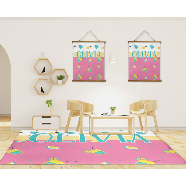 Summer Lemonade 8'x10' Indoor Area Rugs - IN CONTEXT