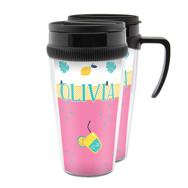 Custom Summer Lemonade Acrylic Travel Mug (Personalized)