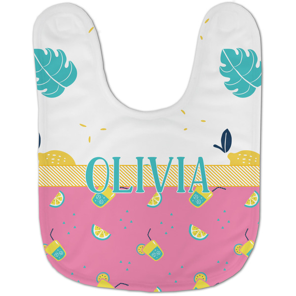Summer Lemonade Baby Bib - AFT flat