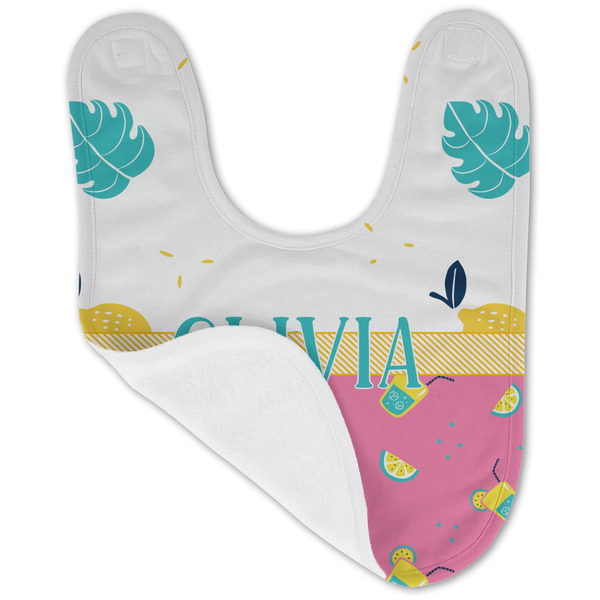 Summer Lemonade Baby Bib - AFT folded