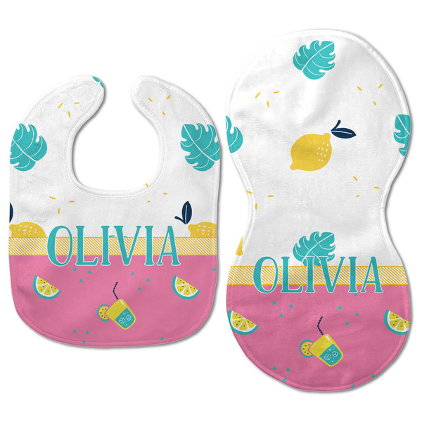 Summer Lemonade Baby Bib & Burp Set - Approval (new bib & burp)