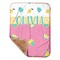 Summer Lemonade Baby Sherpa Blanket - Corner Showing Soft