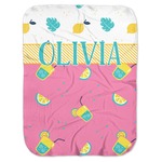 Summer Lemonade Baby Swaddling Blanket (Personalized)