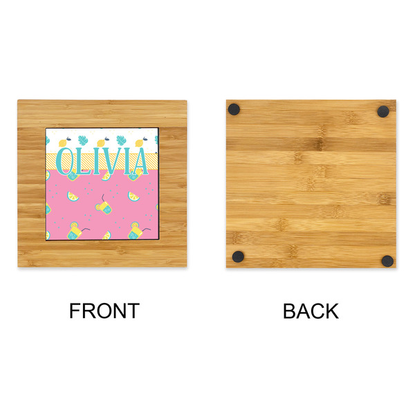 Summer Lemonade Bamboo Trivet with 6" Tile - APPROVAL