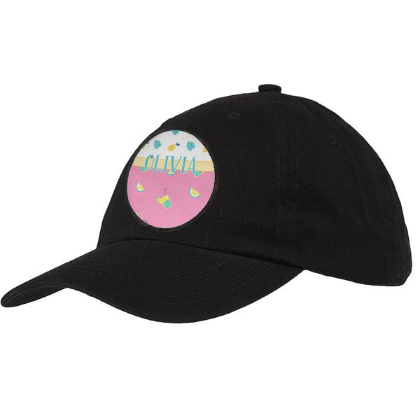 Custom Summer Lemonade Baseball Cap - Black (Personalized)
