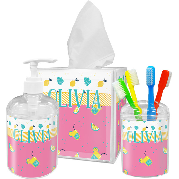 Summer Lemonade Bathroom Accessories Set (Personalized)