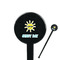 Summer Lemonade 7" Round Plastic Stir Sticks - Black - Double Sided (Personalized)