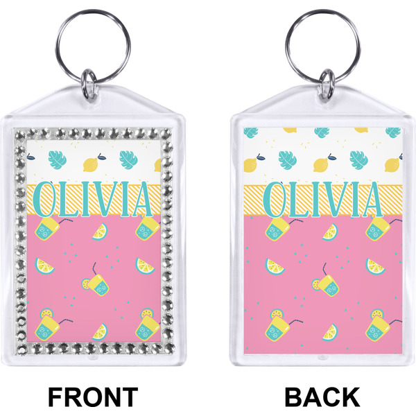 Summer Lemonade Bling Keychain (Front + Back)