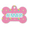 Summer Lemonade Bone Shaped Dog ID Tag - Large (Personalized)