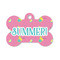 Summer Lemonade Bone Shaped Dog ID Tag - Small (Personalized)