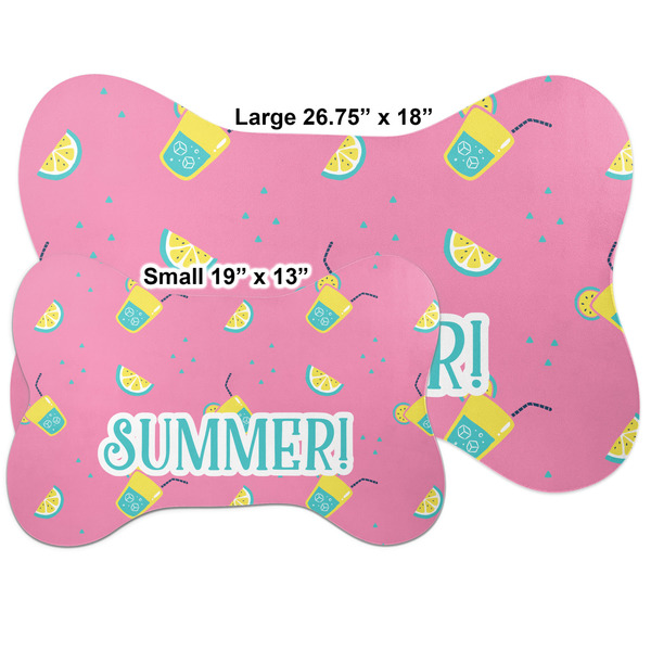 Summer Lemonade Bone Shaped Mat Comparison