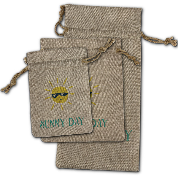 Summer Lemonade Burlap Gift Bags - (PARENT MAIN) All Three
