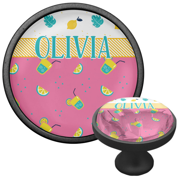 Summer Lemonade Cabinet Knob - Black - Multi Angle