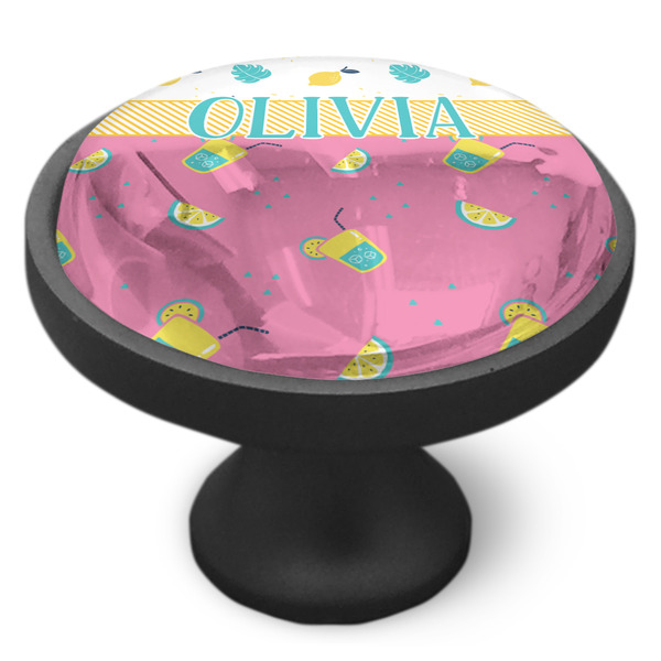 Summer Lemonade Cabinet Knob - Black - Side