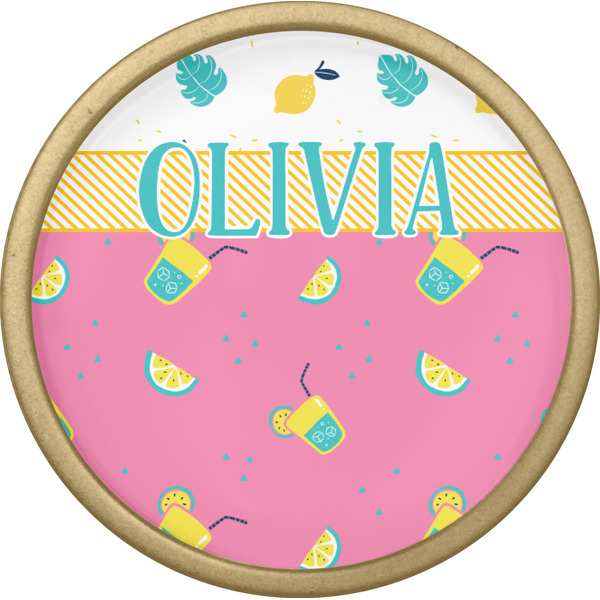 Summer Lemonade Cabinet Knob - Gold - Front