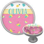 Summer Lemonade Cabinet Knob (Silver) (Personalized)