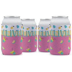 Summer Lemonade Can Cooler (12 oz) - Set of 4 w/ Name or Text