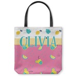 Summer Lemonade Canvas Tote Bag - Small - 13"x13" (Personalized)