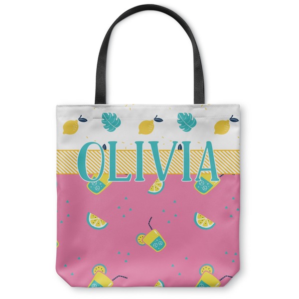 Custom Summer Lemonade Canvas Tote Bag (Personalized)