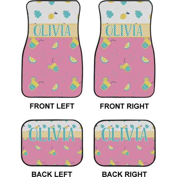 Summer Lemonade Car Floor Mats Set (2F + 2B)