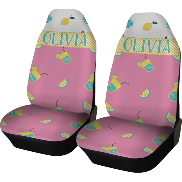 Custom Summer Lemonade Car Seat Covers (Set of Two) (Personalized)